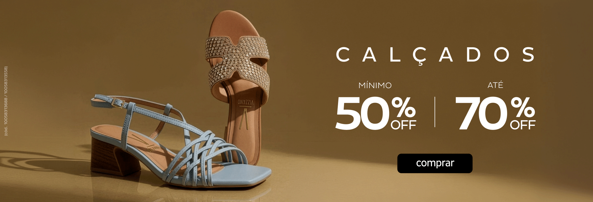 Calçados com até 70OFF
