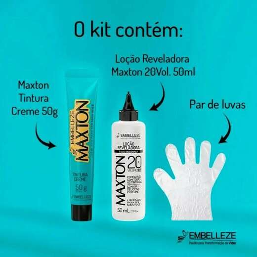 Kit Prático Maxton Preto Natural 2.0