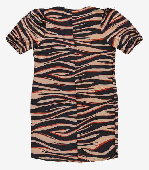 Vestido Malha Fria Plus Infinita Cor Marrom