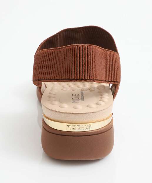 Sandália Feminina Flatform Tiras Modare Marrom