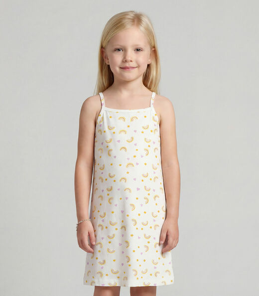 Image_Vestido Infantil em Cotton Leve Rotativo Select Bege