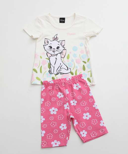 Image_Conjunto Infantil Estampa Flores Marie Disney Tam 1 a 3