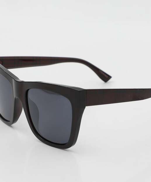 Óculos de Sol Feminino Quadrado Marisa Preto