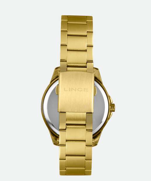 Kit Relógio Masculino Lince MRGM011L46 Dourado