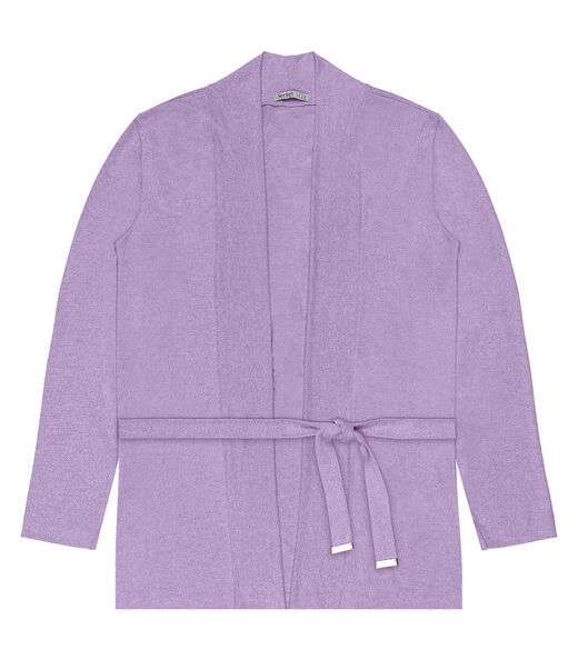 Image_Cardigan Feminino Plus Size Em Tricot Secret Glam Roxo