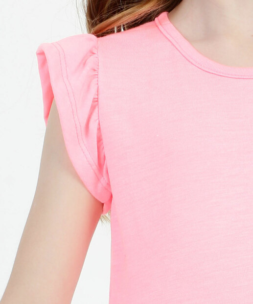 Vestido Infantil Recorte Babado Marisa Tam 4 a 10