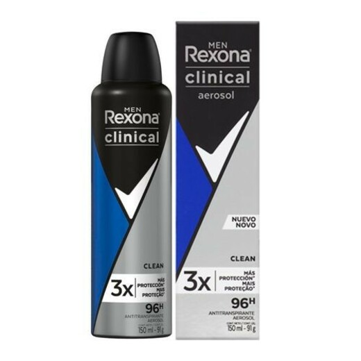 Kit c/9 Unidades de Desodorante Aerosol Rexona Men Clinical Clean 150ml