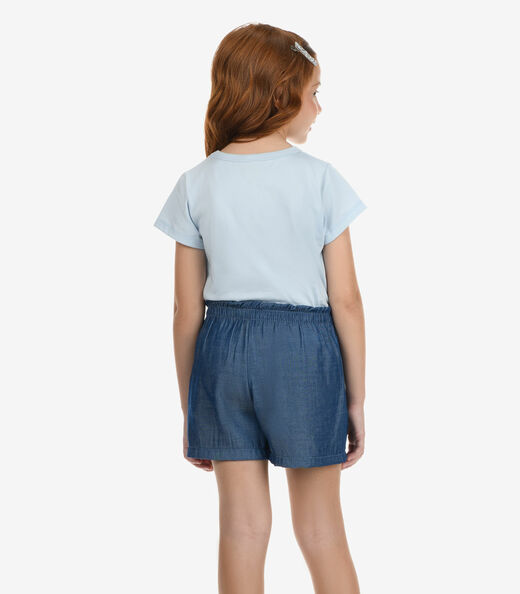 Shorts Menina Liocel Rovi Kids Azul