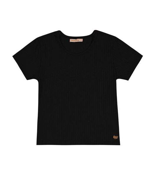 Blusa Infantil Feminina Canelada Trick Nick Preto