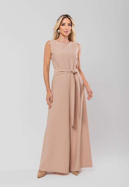 Image_Macacão Regata Feminino Alfaiataria Pantalona Nude Salvatore Fashion