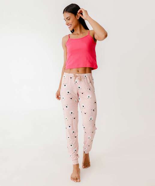 Calça Pijama Feminino Avulso Estampada Marisa