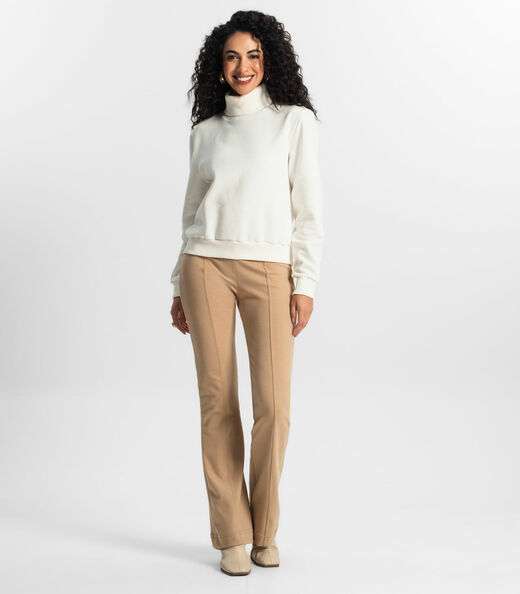 Image_Calça Feminina  Boot Cut Rovitex Marrom
