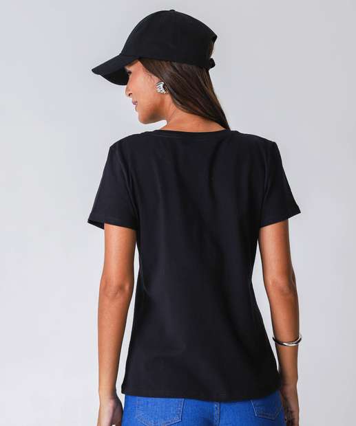 Blusa Feminina Hello Kitty Sanrio Preto