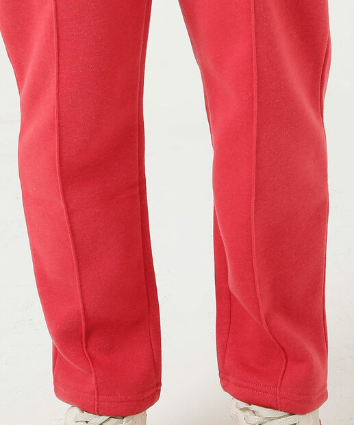 Calça Moletom Flanelado Feminina Reta Marisa