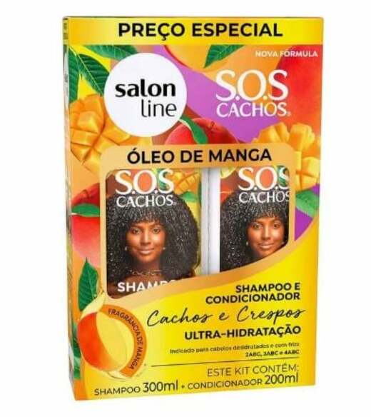 Image_Salon Line Kit Shampoo e Condicionador Manga Sos Cachos