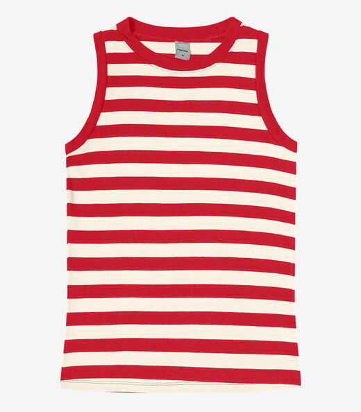 Regata Feminina em Ribana de Viscose Rovitex Vermelho