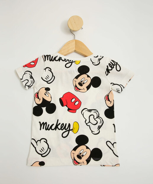 Camiseta Infantil Manga Curta Mickey Disney Tam 1 a 4