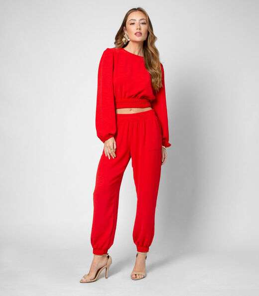 Blusa Feminina Manga Longa Endless Vermelho