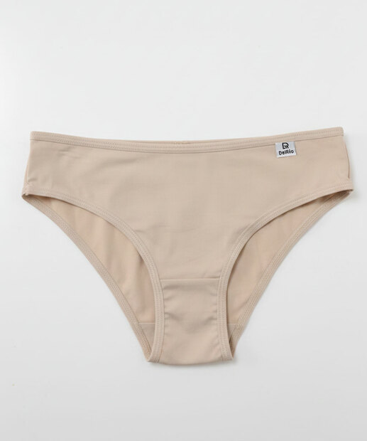 Kit 3 Calcinhas Tanga Estampa Poá DelRio Bege