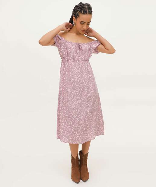 Image_Vestido Feminino Ciganinha Midi Flores Marisa