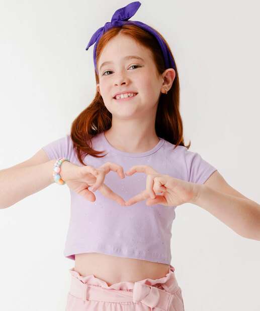 Image_Blusa Infantil Cropped Glitter Manga Curta Tam 4 a 10