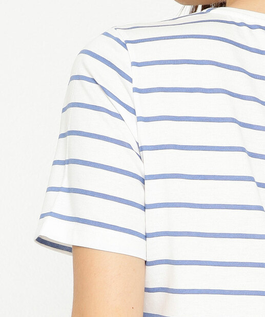 Blusa Feminina Listrada Manga Curta Marisa