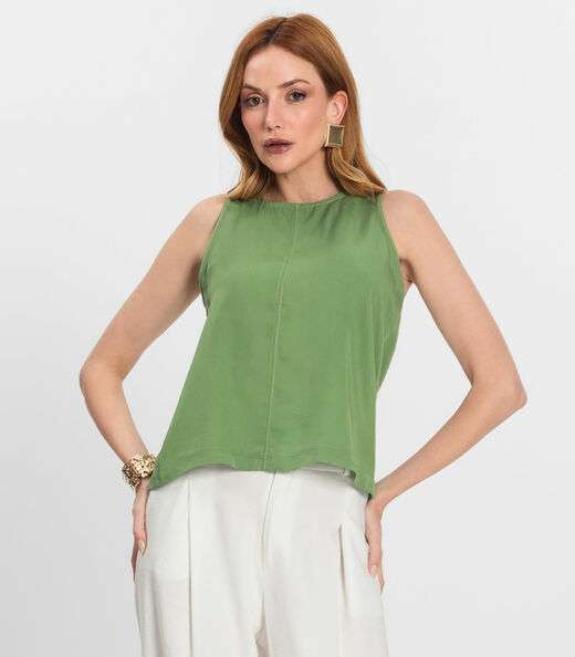 Image_Regata Feminina Curta Decote Redondo Endless Verde