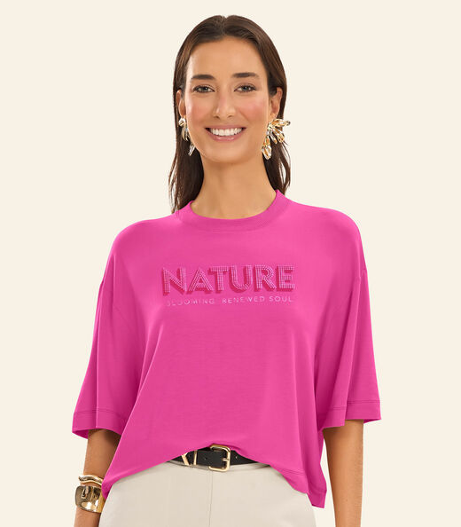 Blusa Feminina Viscotorcion Rovitex Rosa