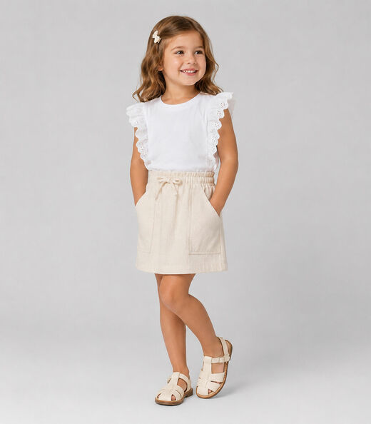 Blusa Feminina Infantil Com Laise Trick Nick Branco
