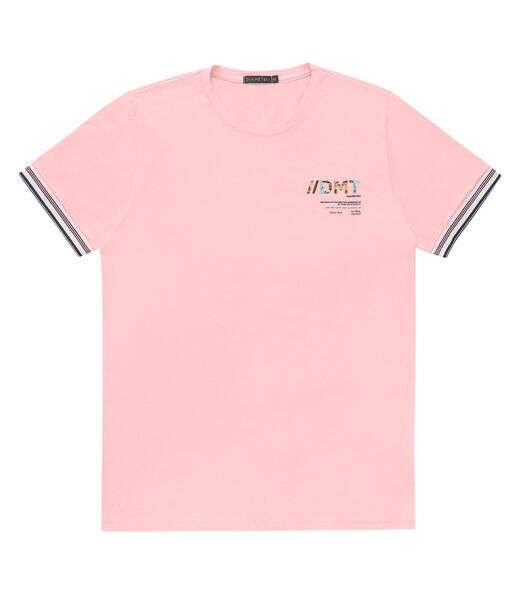 Camiseta De Cotton Leve Maculina Diametro Rosa