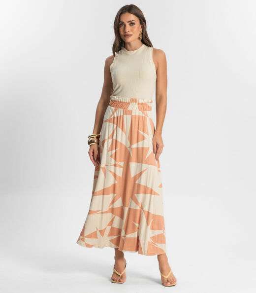 Saia Midi Endless Marrom