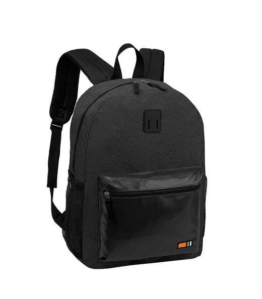 Mochila Masculina Escolar Com Bolso frontal Clio Preto