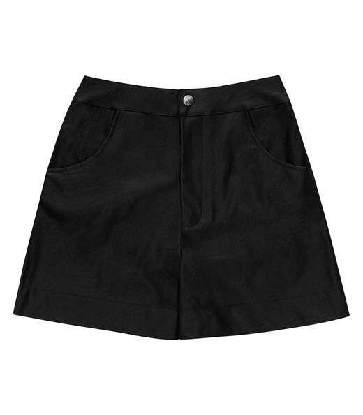 Shorts Feminino Courino Sintético Endless Preto