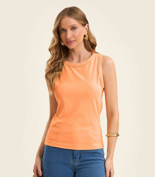 Kit 3 Regatas Feminina Friso Algodão Leve Macio Rovitex