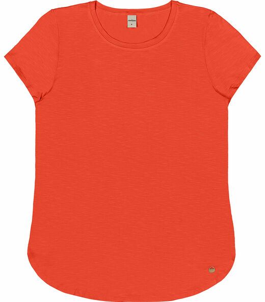 Blusa Feminina Básica Alongada Rovitex Laranja