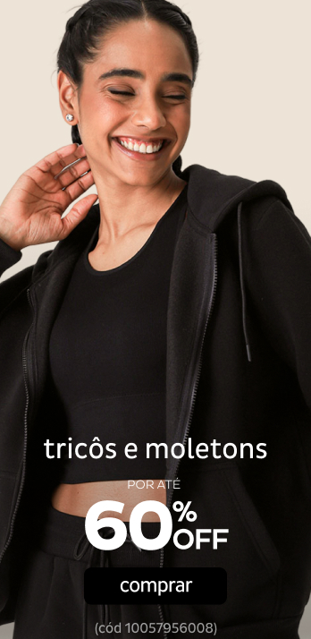 Tricôs e Moletons  por até 60% OFF