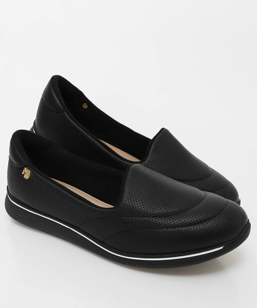 Tênis Casual Slip On Feminino Modare Preto