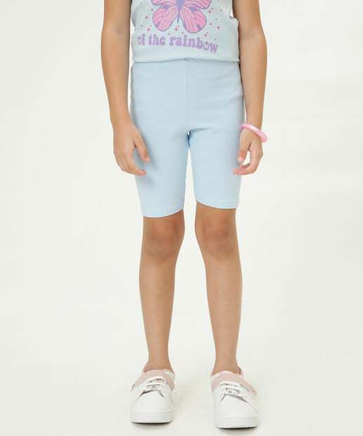 Bermuda Infantil Ciclista Básica Tam 4 a 10