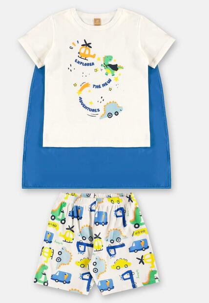 Pijama Infantil Brilha Escuro Capa Up Baby