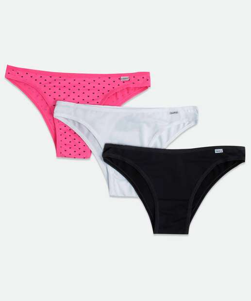 Image_Kit 3 Calcinhas Tanga Estampa Poá DelRio