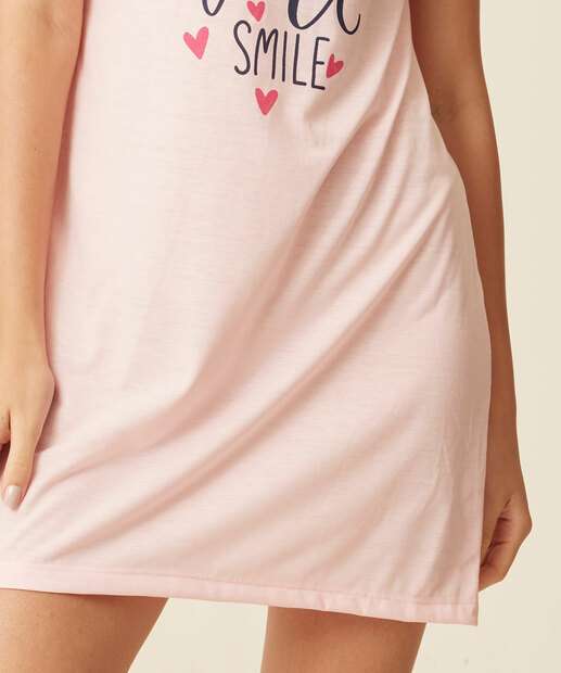 Camisola Estampa Estampa Frontal Manga Curta Marisa