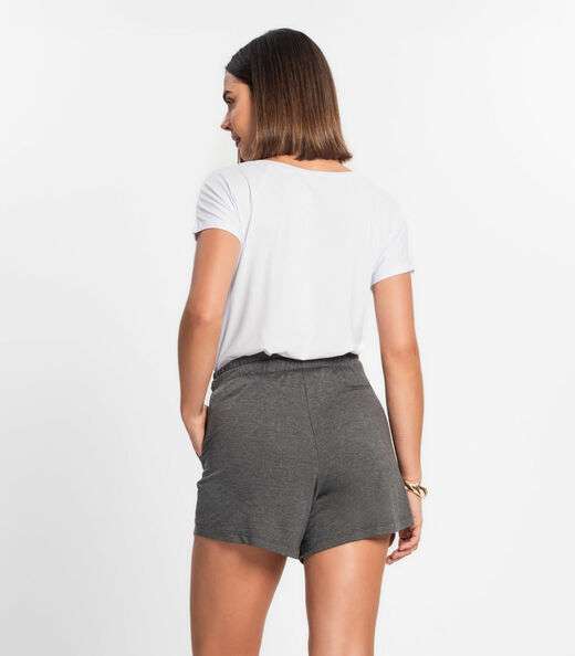 Shorts Feminino Rovitex Cinza