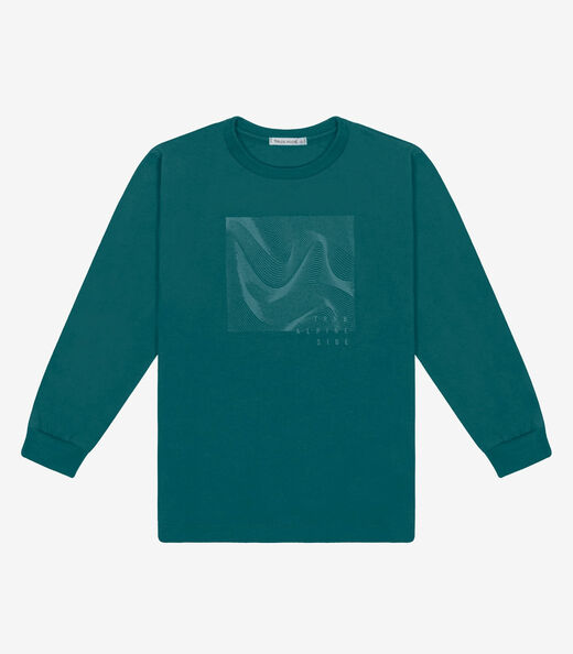 Camiseta Manga Longa Masculino Trick Nick Verde