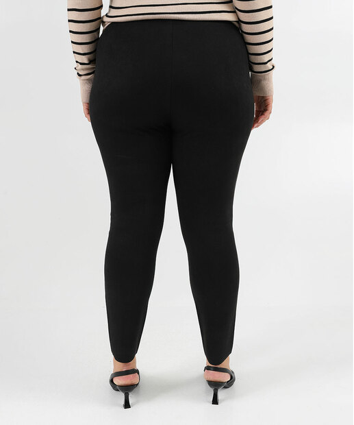 Calça Plus Size Feminina Legging Suede Marisa Preto