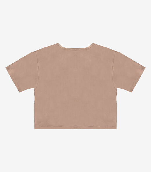 Blusa Feminina em Molecotton Viscose Infinita Cor Marrom