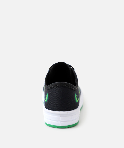 Tênis Infantil Casual Dragão Preto