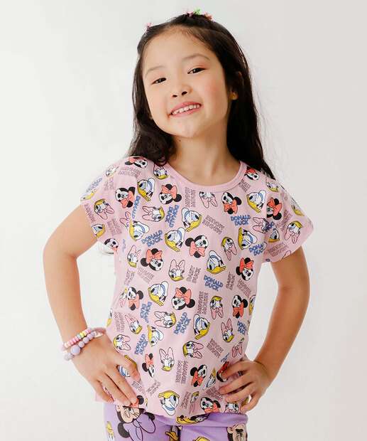 Image_Blusa Manga Curta Minnie E Amigos Disney Tam 4 a 10