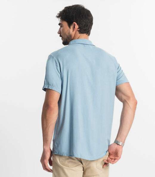 Camisa Masculina Diametro Azul