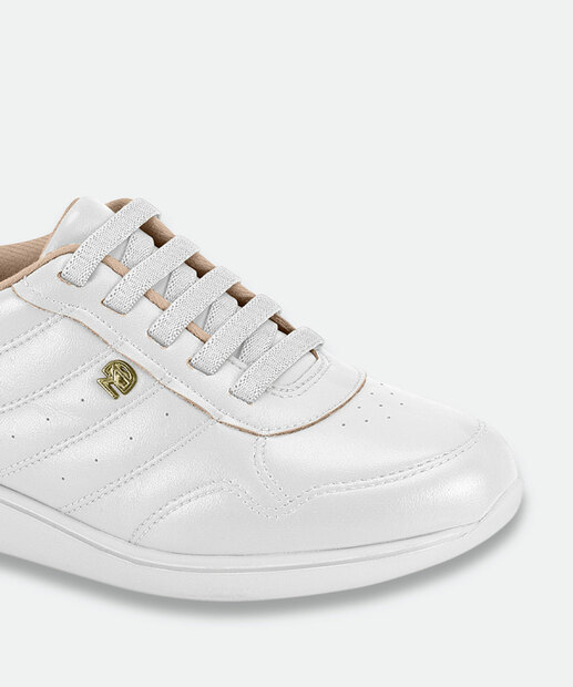 Tênis Casual Feminino Matelassê Modare Branco