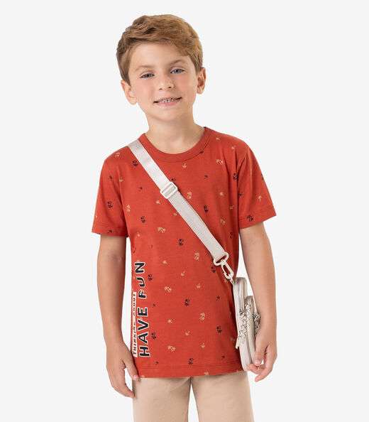 Image_Camiseta Meia Malha Infantil Masculina Rovi Kids Laranja